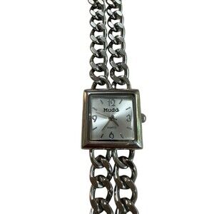 Mudd Watch Square Face Silver Tone